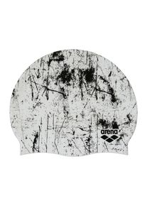 arena Badekappe 'PRINT 2' Herren, schwarz / offwhite, Größe One Size