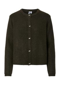 Pieces, Femmes Cardigan 'SILLY', brun fonc&eacute;
