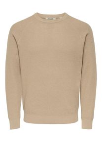 Only & Sons Pullover 'ONSHAY' Herren, dunkelbeige, Größe XL