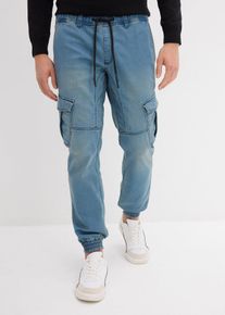 Regular Fit Jeans-Jogger mit Komfortbund Straight in blau, Gr&ouml;sse 52, bonprix