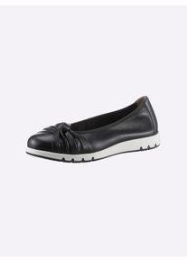 Caprice Witt Damen Ballerina, dunkelblau, Größe 42, 100% Glattleder