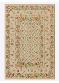 HEINE HOME Witt Teppich, beige-bunt, Gr&ouml;&szlig;e 60x90 cm - rechteckig, 63% Polyester, 27% Polypropylen, 10% Baumwolle