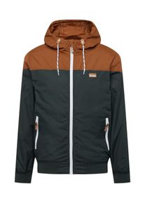 Iriedaily Jacke 'Insulaner' Herren, karamell / dunkelgrün / weiß, Größe M