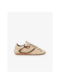Claudie Pierlot baskets en cuir ecru