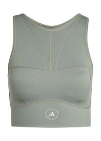 adidas by Stella McCartney Sporttop 'Training Crop' Damen, mint / wei&szlig;, Gr&ouml;&szlig;e XL