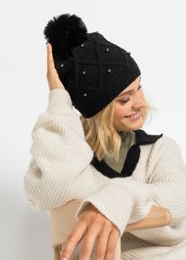 Bonnet ballon en noir, Taille Onesize, bonprix