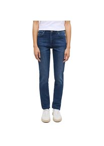 Mustang , Slim-fit-Jeans »Style Crosby Relaxed Slim« , blau , Jeans mit mittlerer Bundhöhe und schmalem Beinverlauf
