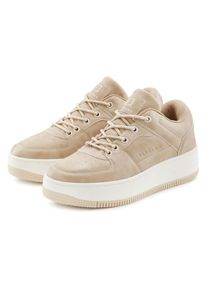 ELBSAND , Sneaker »Schnürschuh«, Freizeitschuh, Halbschuh, Schnürhalbschuh , beige , Moderner Sneaker mit leichter Plateausohle