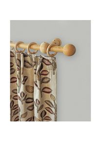 Gardinenstange »Lukas« 1 läufig-läufig Fixmass Fixlänge 120, 160, 200 cm, mit Ringe , beige , Garesa