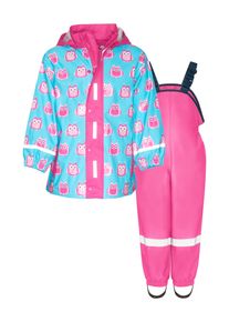 Playshoes Funktionsanzug 'Eulen' Jungen Gr&ouml;&szlig;e 104 hellblau / pink / rosa / wei&szlig;