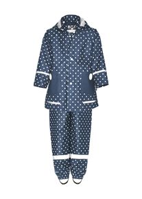 Playshoes Funktionsanzug 'Punkte' Jungen Gr&ouml;&szlig;e 104 marine / wei&szlig;