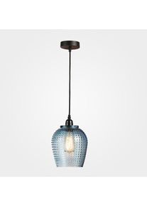 Hängeleuchte »Riva«, 1 flammig, Leuchtmittel E27 ohne Leuchtmittel, handgefertigt, modern , blau , Kayoom