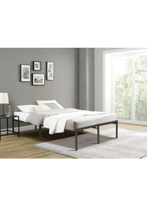 Inosign Metallbett »LIST Bett Bettgestell Bettrahmen Einzelbett Doppelbett«, (Stahlbett schwarz in TOP Qualität und 4 Breiten), Bett mit 26 Lattenroste zum...