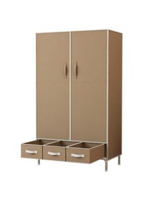 Inosign Kleiderschrank »Stockholm Stoffkleiderschrank Bestseller in diversen Ausführungen«, (Stabiler Schrank mit Türen und Schubladen in vielen Breiten),...