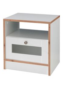 Nachttisch »Luca«, (2 St.), zweiteiliges Set , weiss , TRENDTEAM