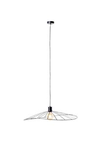 Pendelleuchte »Leika«, 1 flammig, Leuchtmittel E27 ohne Leuchtmittel, Hängelampe 1flg schwarz matt , schwarz , Brilliant