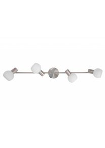 Deckenstrahler »Tiara«, 4 flammig, Leuchtmittel E14 ohne Leuchtmittel, Spotrohr 4flg eisen/weiss , weiss , Brilliant