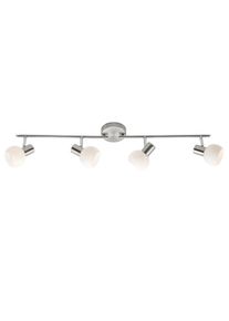 Deckenstrahler »Bona«, 4 flammig, Leuchtmittel E14 ohne Leuchtmittel, Spotrohr 4flg eisen/weiss , weiss , Brilliant