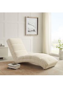 Relaxliege »Komfortable Relaxliege«, Quergesteppt, Oeko-Tex zertifizierter Bezug, PFC-frei , beige , Salesfever