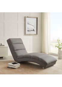Relaxliege »Komfortable Relaxliege«, Quergesteppt, Oeko-Tex zertifizierter Bezug, PFC-frei , grau , Salesfever