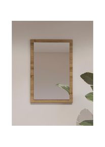 Inosign , Garderobenspiegel »Cross,Breite 40-60 cm moderner Flurspiegel hochkant oder quer hängend«, Wandspiegel mit Rahmenoptik , braun , Der...