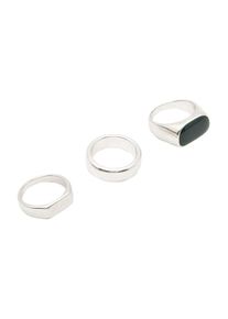 Pull&Bear Pull&Bear, Hommes Bague 'ANILLOS', gris / argent