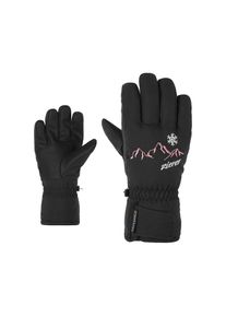 Ziener , Skihandschuhe »LAILLA AS « , schwarz , trendige Skihandschuhe für Mädchen