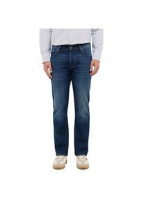 Mustang , Straight-Jeans »Herren Style Michigan Straight« , blau , Lässig geschnittene Jeans mit mittlerem Bund und geradem Bein