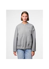 Pieces, Unisex, Pieces Blouson &raquo;PCDEBBIE LS BOMBER JACKET NOOS&laquo; ohne Kapuze, light grau melange, XXL, Bomberjacke von Pieces