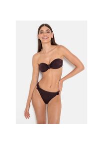 LSCN by LASCANA , Bikini-Hose »Nele«, mit glänzender Beschichtung , lila , Glänzendes Material in trendigen Unifarben