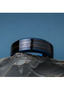 Holzkern Cartesian Ring Blau und Ahorn