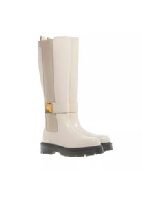 Valentino Garavani Stiefel & Boots - One Stud High Boot - Gr. 38 (EU) - in Creme - für Damen