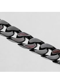 Holzkern Armband Bodyguards (Walnuss/Dunkelgrau), Naturholz, Damen und Herren, größenverstellbar