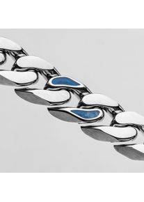 Holzkern Armband Bodyguards (Sodalith/Silber), Naturholz, Damen und Herren, größenverstellbar