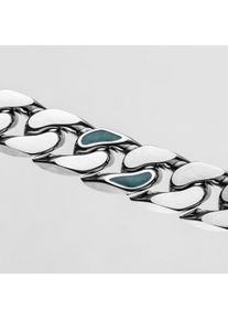 Holzkern Armband Bodyguards (Türkis/Silber), Naturholz, Damen und Herren, größenverstellbar