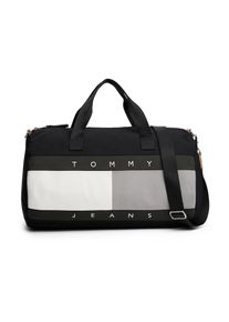 Tommy Jeans, Hommes Sac de voyage, gris / noir / blanc