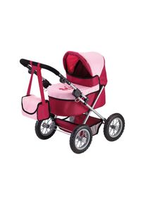 BAYER , Puppenwagen »Trendy, Prinzessin rot/rosa«, inkl. Wickeltasche , bunt
