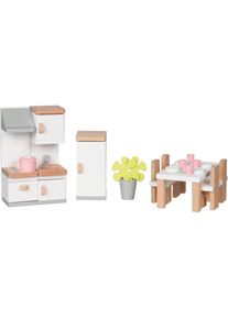 goki , Puppenmöbel »Küchenausstattung Puppenhaus« , beige