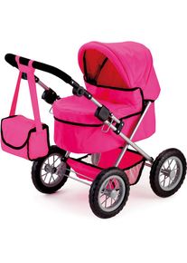 BAYER , Puppenwagen »Trendy, pink«, mit Wickeltasche , pink