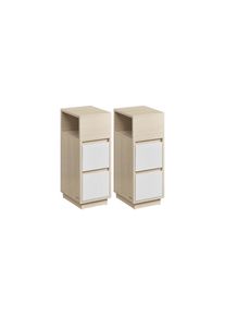 Nachttisch »2er Set 25 x 65 cm« , beige , VASAGLE