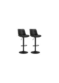 Barhocker »2er Set 48 x 90 cm/112 cm« , schwarz , VASAGLE