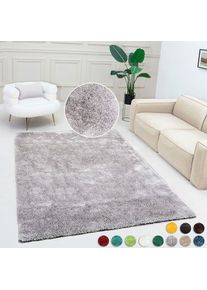 Bruno Banani Teppich »Dana Teppich, besonders weich und kuschelig, Kundenliebling«, rechteckig, 30 mm Höhe, uni, Mikrofaser Teppiche, Wohnzimmer, Schlafzimmer,...