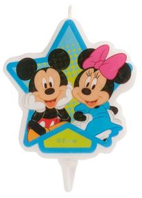 Candela per torta Minnie e Topolino Stella