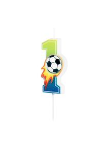 Zahl 1 Fußball Geburtstag Kuchen Kerzen Picker 6cm