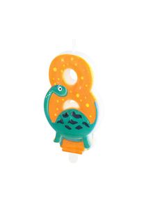 8. Geburtstag Kuchen Kerzen Picker Dino Spaß