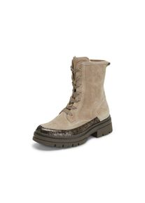Peter Hahn Waldläufer - Schnür-Stiefelette Amara, beige, Gr. 42, Leder