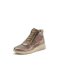 Peter Hahn Waldläufer - Schnür-Stiefelette Carla, beige, Gr. 41, Orthopädische Einlagen, Leder