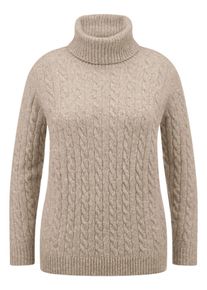 Anna Aura - Rollkragen-Pullover, beige, Gr. 48, Wolle