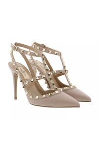 Valentino Garavani Pumps & High Heels - Rockstud Ankle Strap Pump - Gr. 36 (EU) - in Beige - für Damen