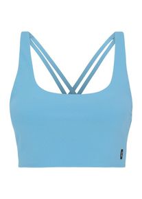 On Sport-BH 'Studio' Damen, himmelblau / schwarz, Gr&ouml;&szlig;e M